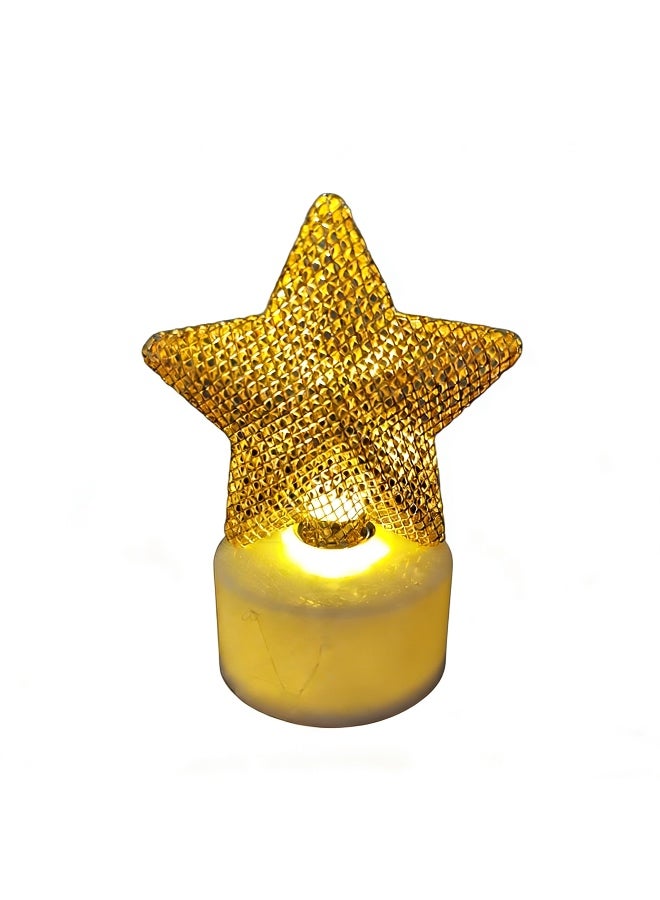 Ramadan Decoration Mini Lantern Lights, Eid Mubarak Lamp Plastic LED Night Light for Eid Ramadan Party Home Indoor Outdoor Bedroom Tabletop Decor - Image 1